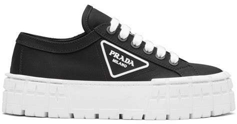 prada black velvet sneakers|prada black platform sneakers.